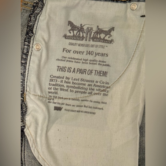 Levis 559 Mens 32x32 Denim Blue Jeans Relaxed Fit Straight Leg Medium Wash - Picture 3 of 10